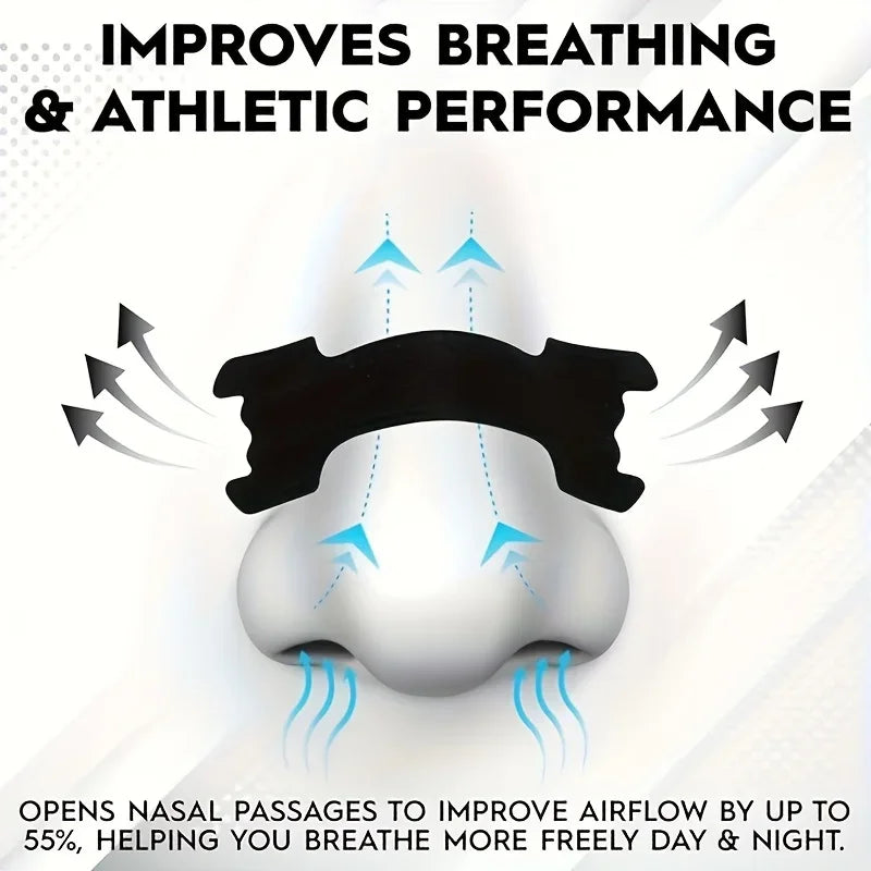 20pcs Sports Nose Strips | Breathable Adhesive Nasal Patches for Snoring Relief