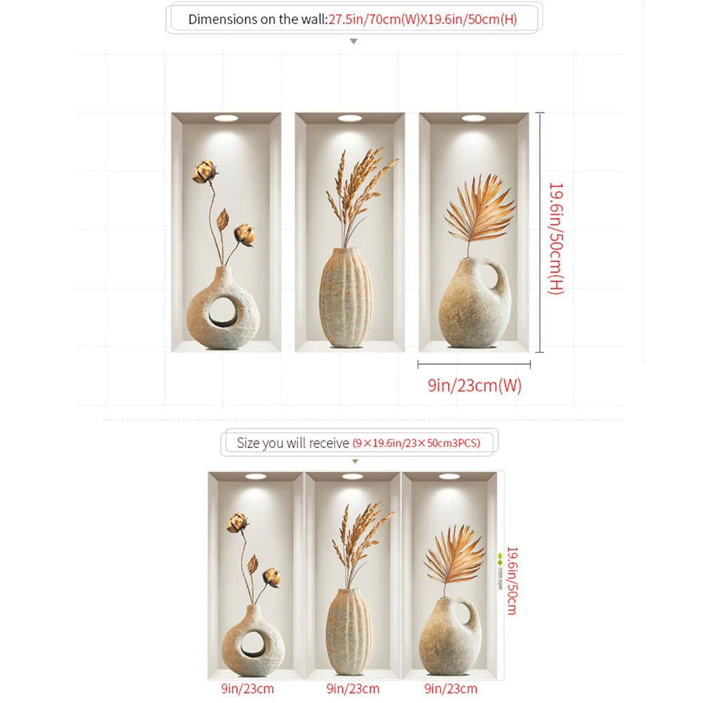 Space-Themed Flower Pattern Wall Stickers | Reusable PVC Decals for Home Decor