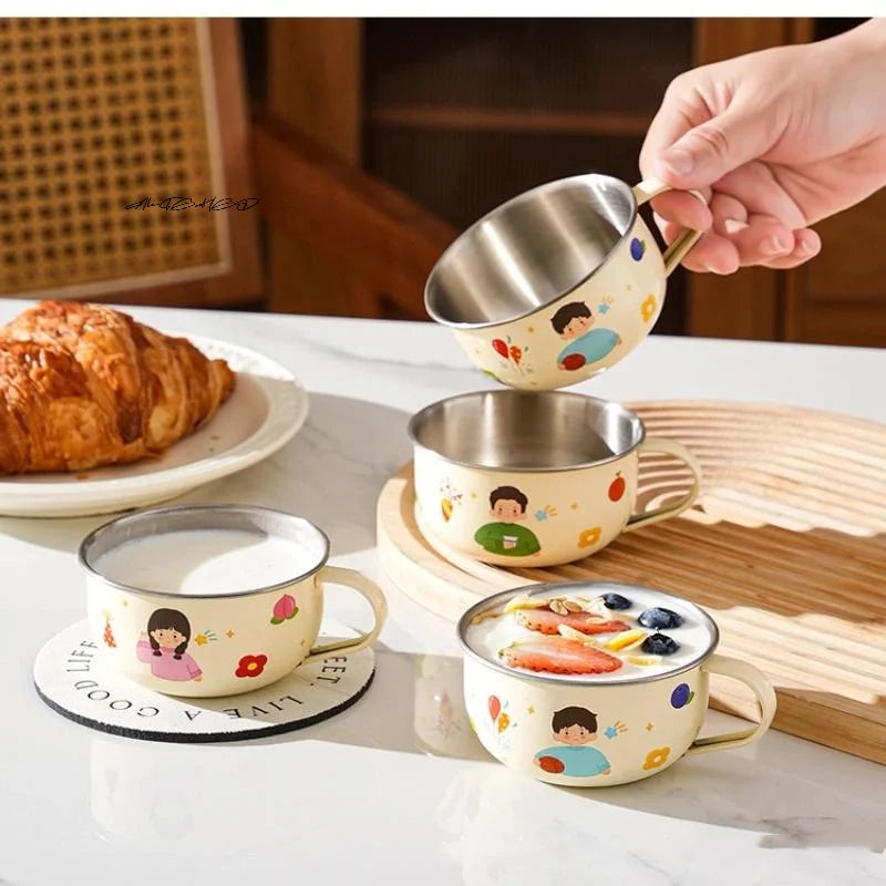 Kids Stainless Steel Water Cup | Anti-Scalding Mini Mug 80/220ml