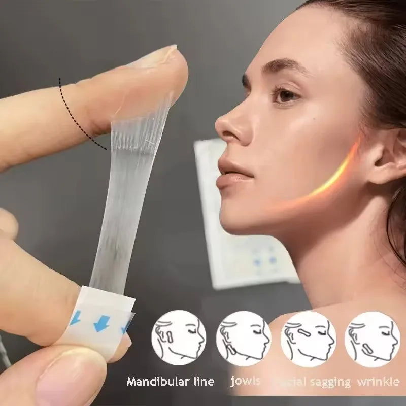 V Thin Face Lift Tape | Invisible Face Lifter Sticker for Chin and Jawline