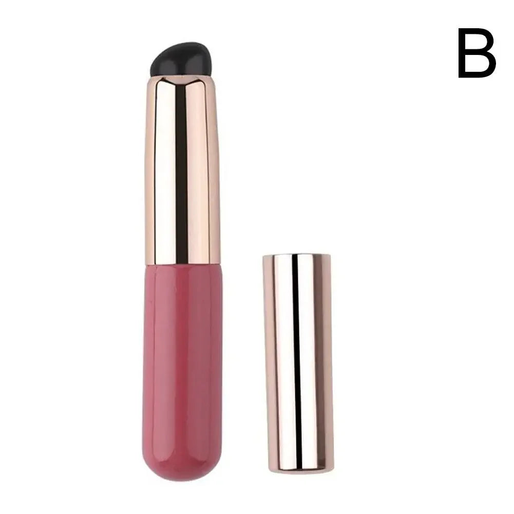 Silicone Lip Brush with Cover Cap | Soft Concealer Makeup Brush