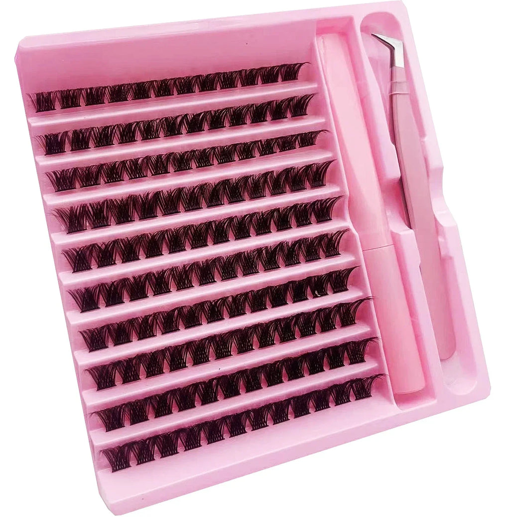 DIY Cluster Lashes 120pcs | Natural PBT Material 2-in-1 Set