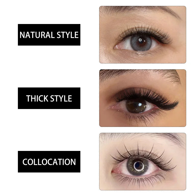 Self Blooming Eyelash Extensions | Easy Fanning Volume Lashes 0.03 0.05 0.07 C D Curl
