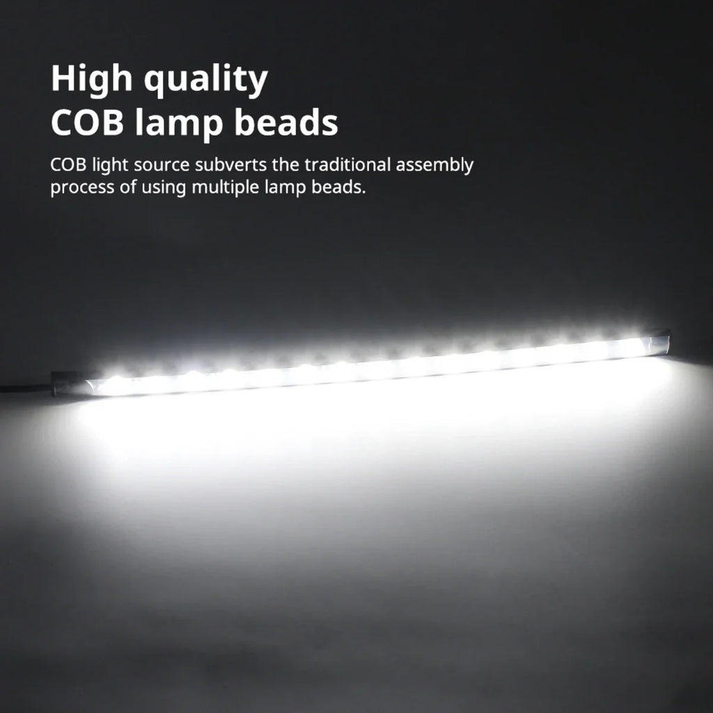 2pcs Car Ambient Lighting Strip | Waterproof 12V LED Decorative Neon Lamp for Auto Interior