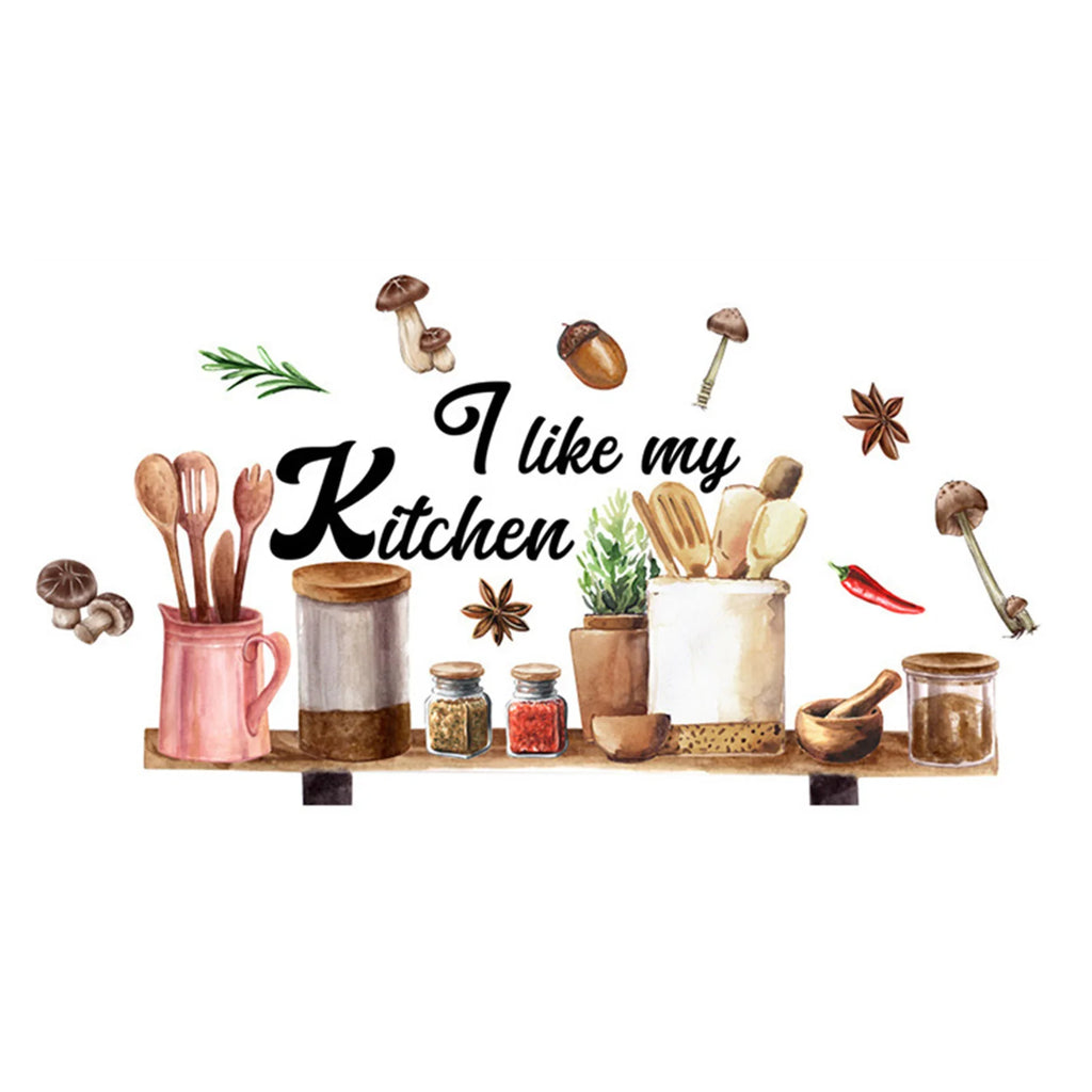 Removable Flower and Butterfly Wall Stickers | Waterproof PVC Wall Decals for Kitchen and Dining Room