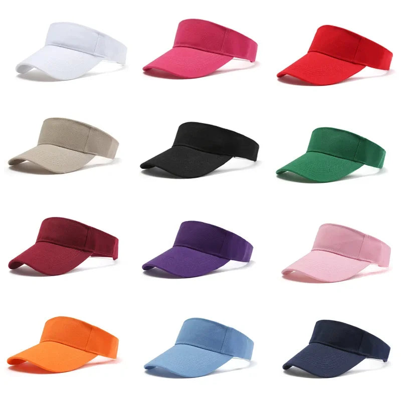 Unisex Outdoor Sports Hat | UV Protection Adjustable Visor Cap for Tennis Golf Running