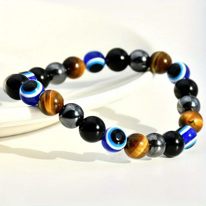 Stone Symbolic Tiger's Eye Bracelet | Unisex Wealth & Confidence Jewelry