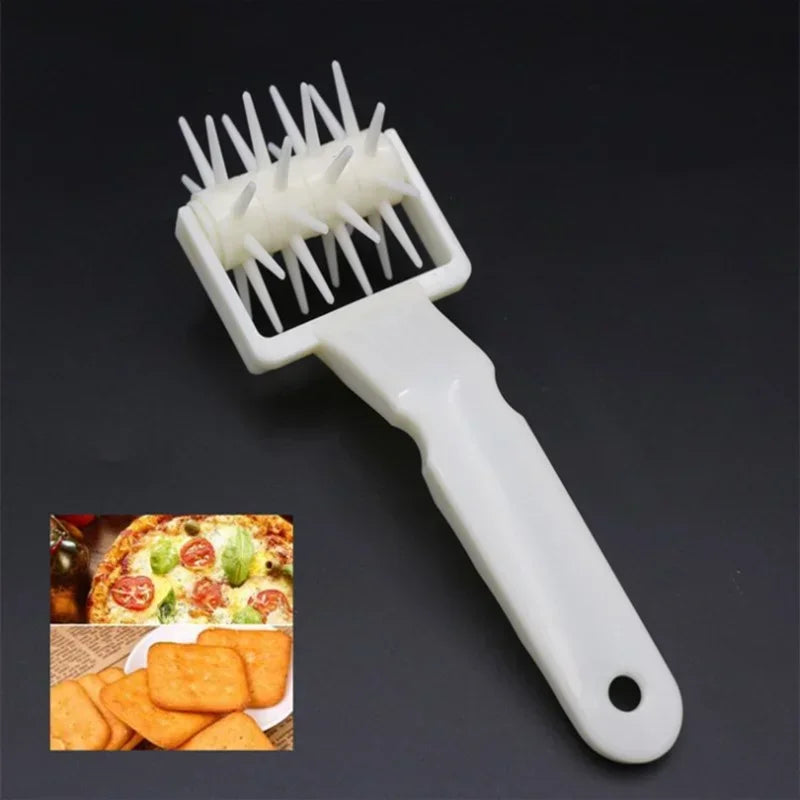 Pizza Dough Docker Roller | Plastic Pastry Perforator Wheel for Baking