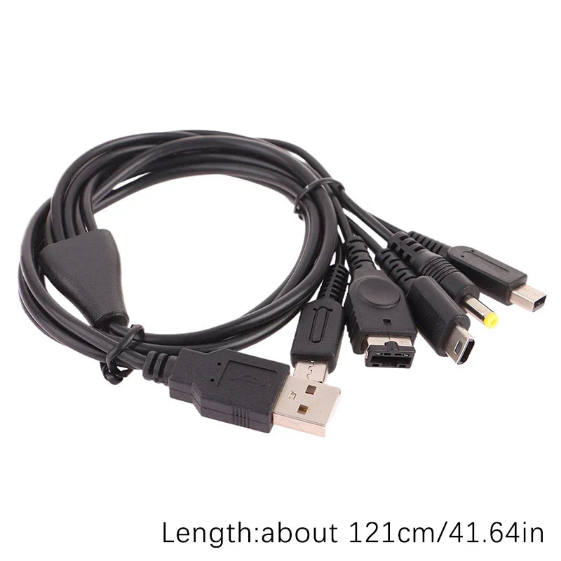5-in-1 USB Game Charger Cable for 3DS, PSP, Wii U | Fast Charging Cord