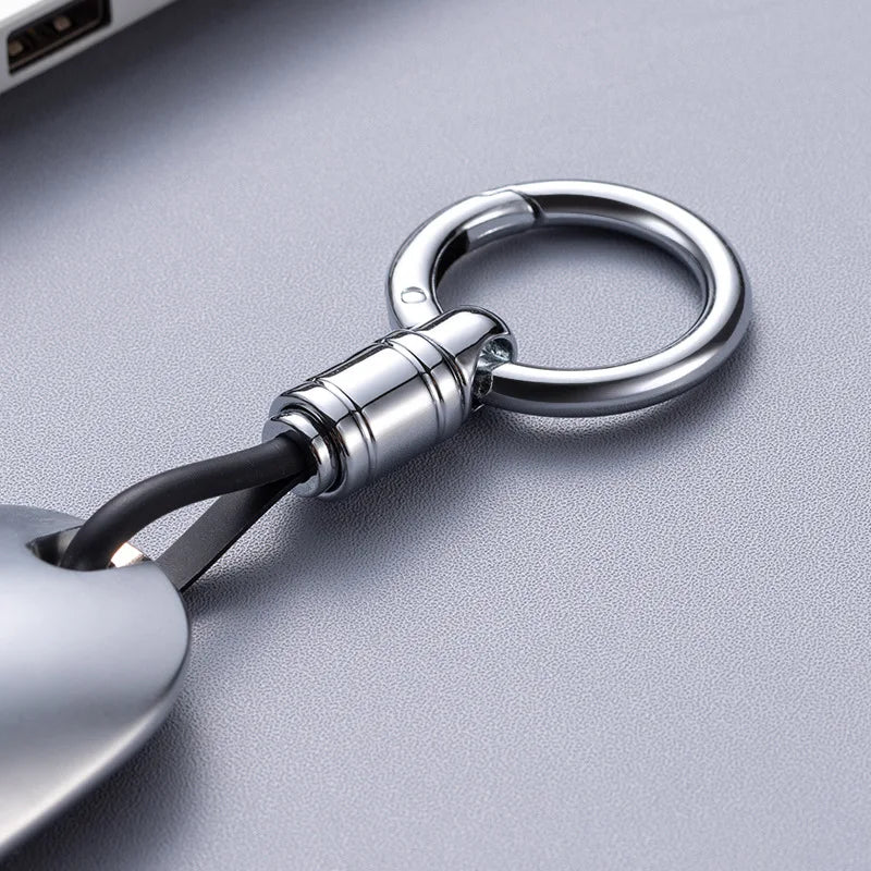 Heavy Duty Metal Keychain | Business Anti-Lost Key Ring