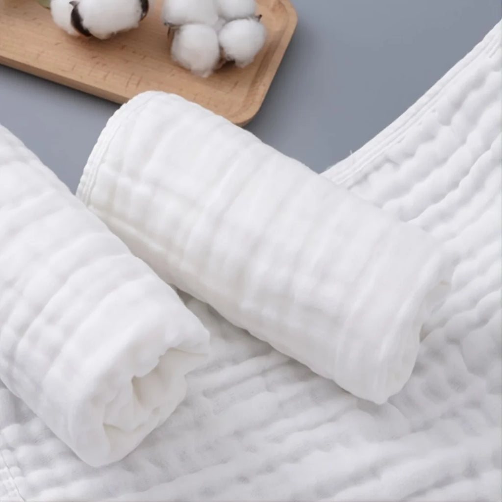 Large Muslin Burp Cloths | Extra Absorbent Baby Hand Washcloths