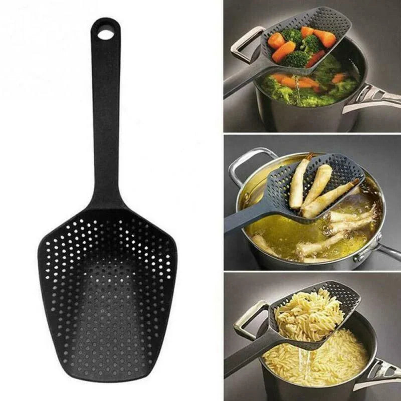 Kitchen Scoop Colander | Multi-Function Food Strainer and Drainer