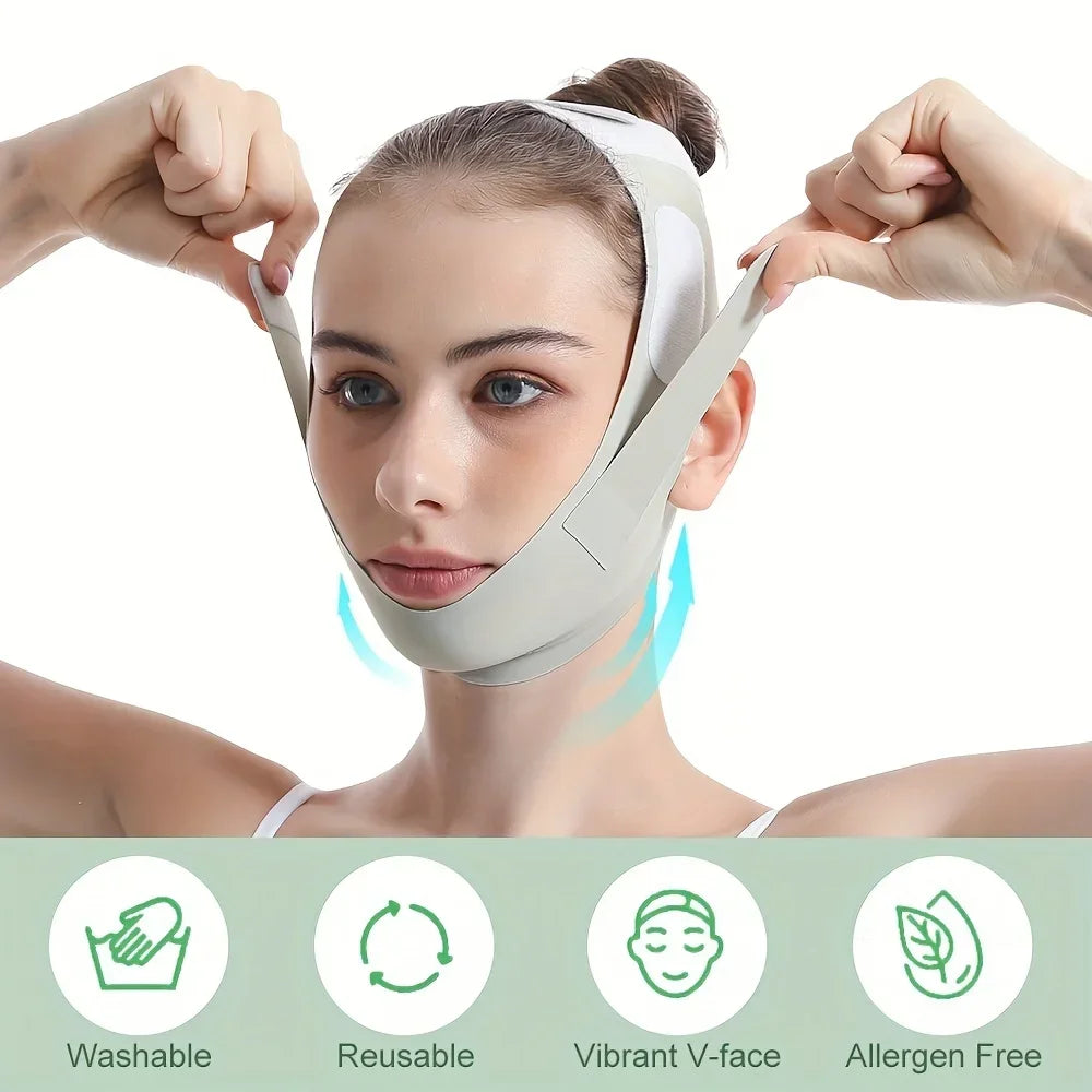 Reusable Face Slimming Bandage | V Line Face Shaper for Chin and Cheek Lift