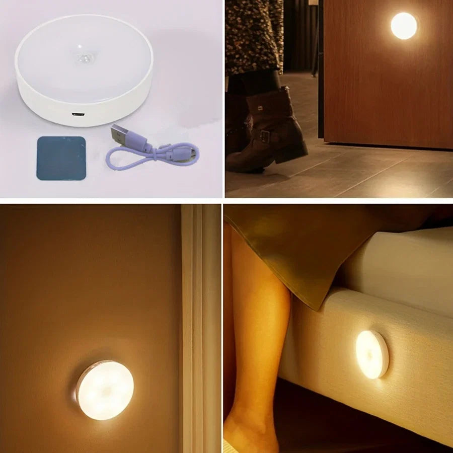 Magnetic Night Light with Motion Sensor | Rechargeable LED Lamp for Closet