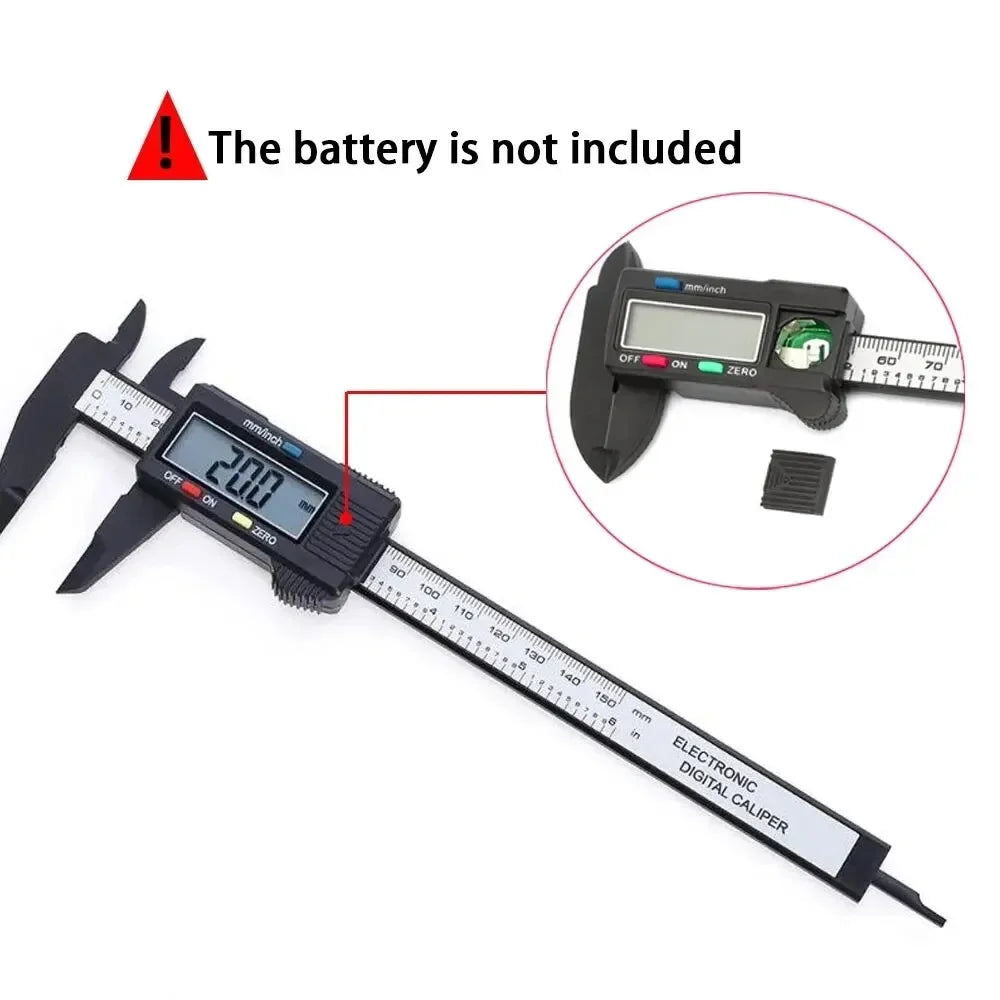 Digital Caliper 150mm | Electronic Carbon Fiber Measuring Tool