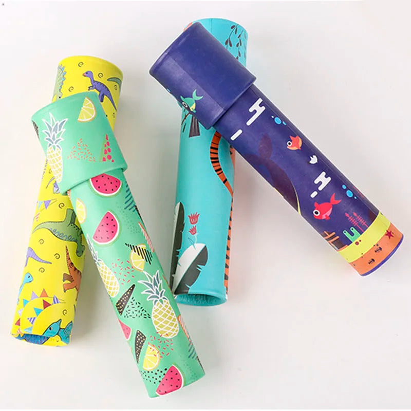 Classic Paper Kaleidoscope Toy | Educational Rotating Color Toy for Kids