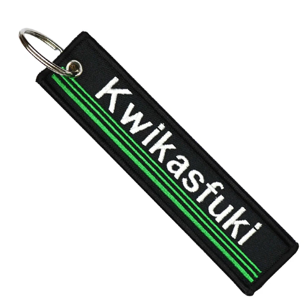 Motorcycle Keychain Double Sided Embroidery | Fashion Key Ring Gift