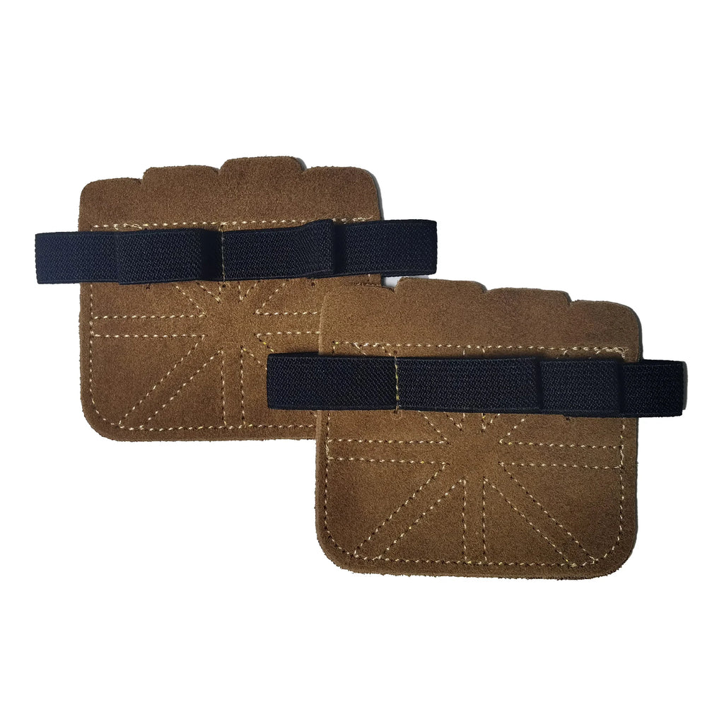 CRUXELL Cowhide Weightlifting Gloves | Four-Finger Palm Protection for Gym