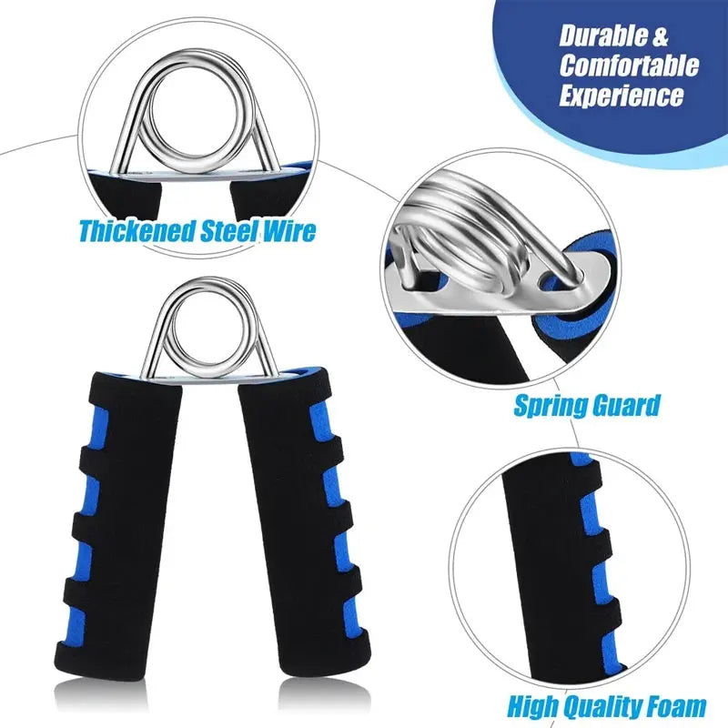 Spring Hand Grip Finger Strength Trainer | A-shaped Foam Wrist Grippers for Hand and Arm Muscle Exercise