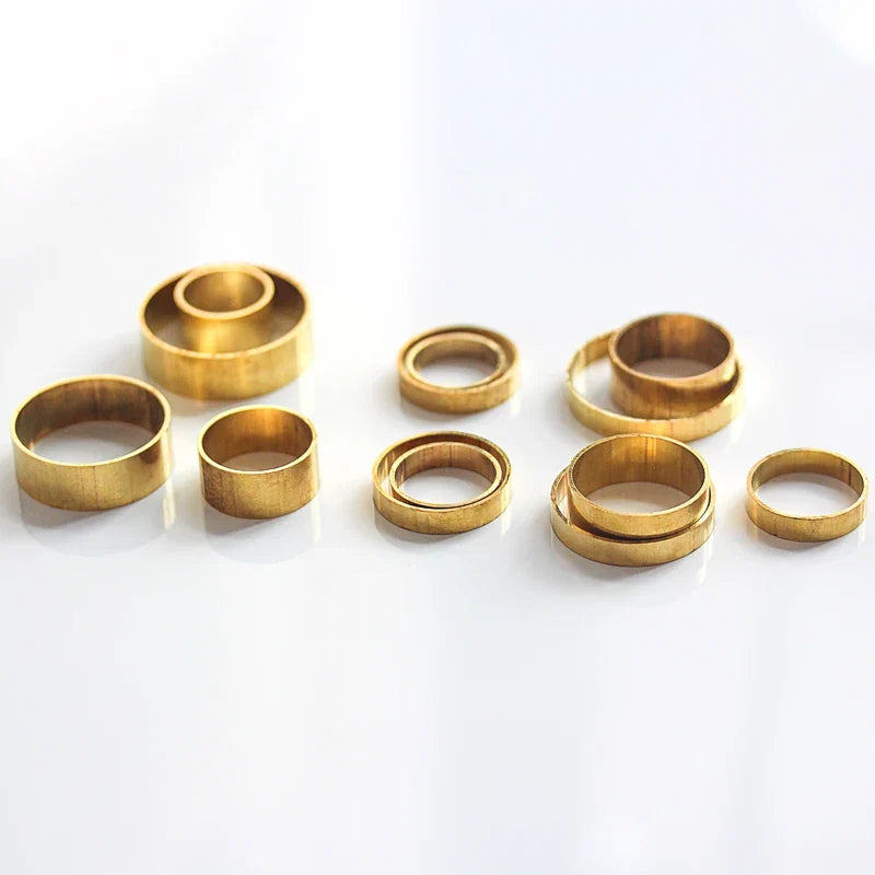 Brass Ferrules Hoop Ring Sleeve | Copper Alloy Connector for Home DIY