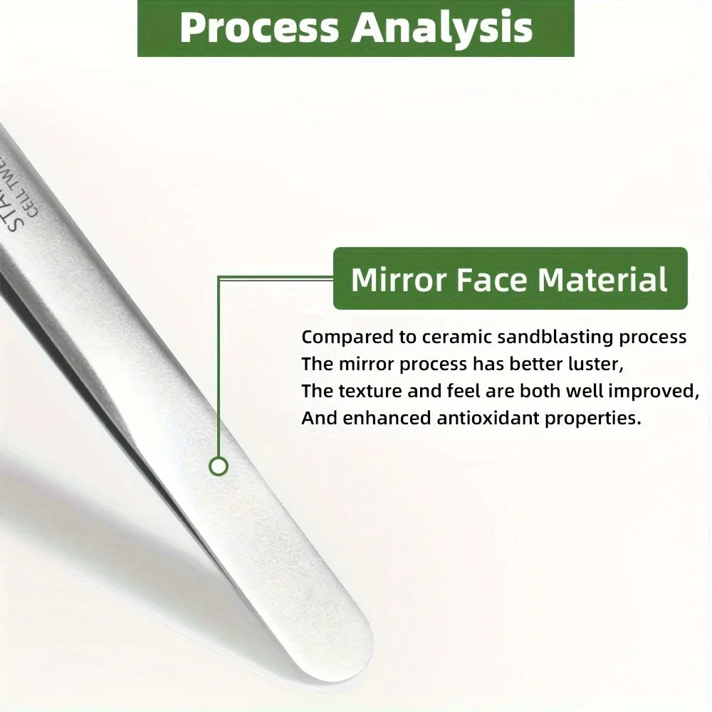 1/3pcs Extra Fine No. 5 Cellular Acne Blackhead Tweezers | Facial Beauty Tool for Skin Care