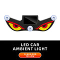 Solar Devil Eye Car Warning Light | USB-C Rechargeable Window Lamp