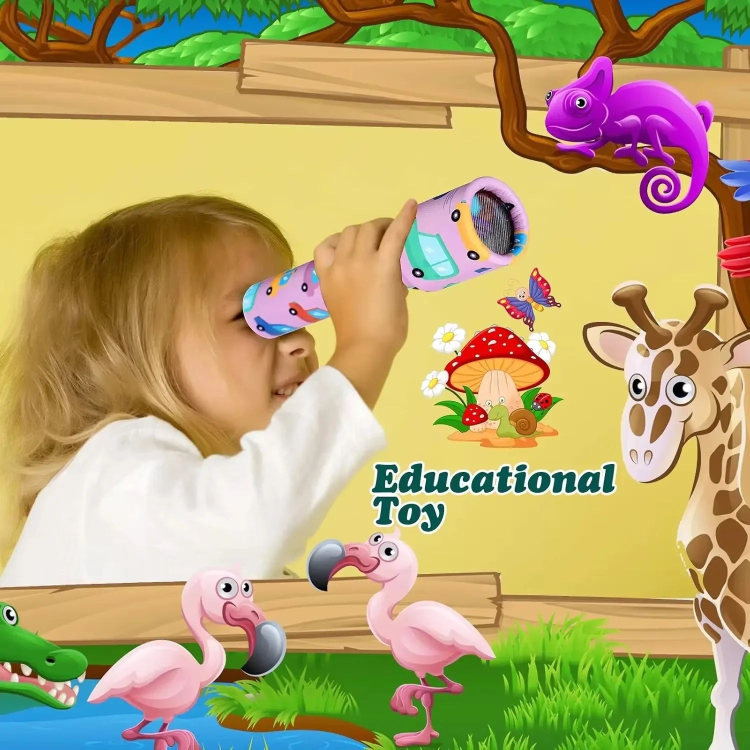 Kaleidoscope Toy for Kids | Rotating Colorful Learning Toy