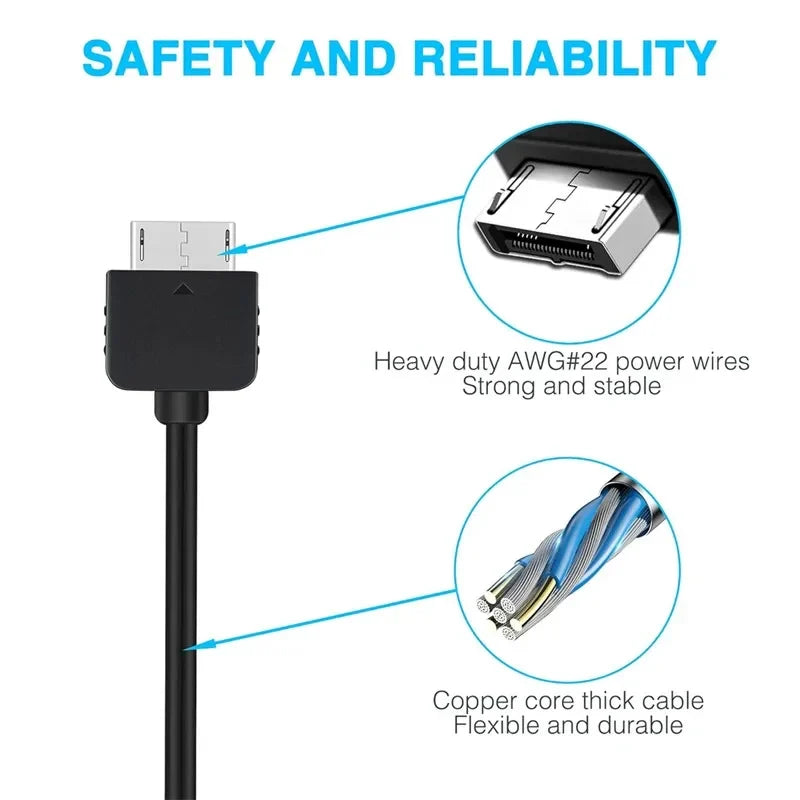 USB Data and Power Charger Cable for PS Vita 1000 | 1.2M Long Cord