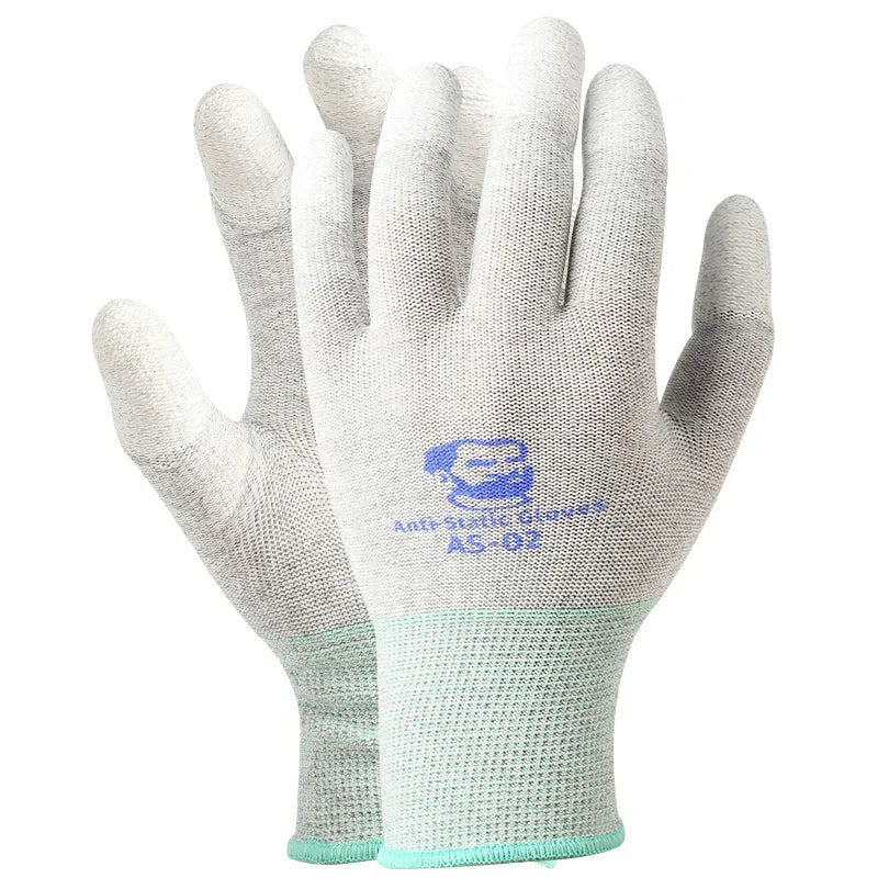 MECHANIC AS02 Anti-Static Carbon Fiber Gloves | Non-Slip Protection for Electronics Repair