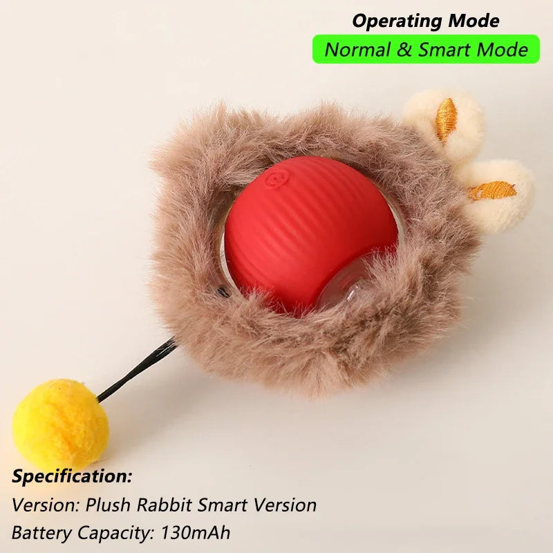 Interactive Smart Cat Toy Ball | Automatic Rolling Ball with Obstacle Avoidance