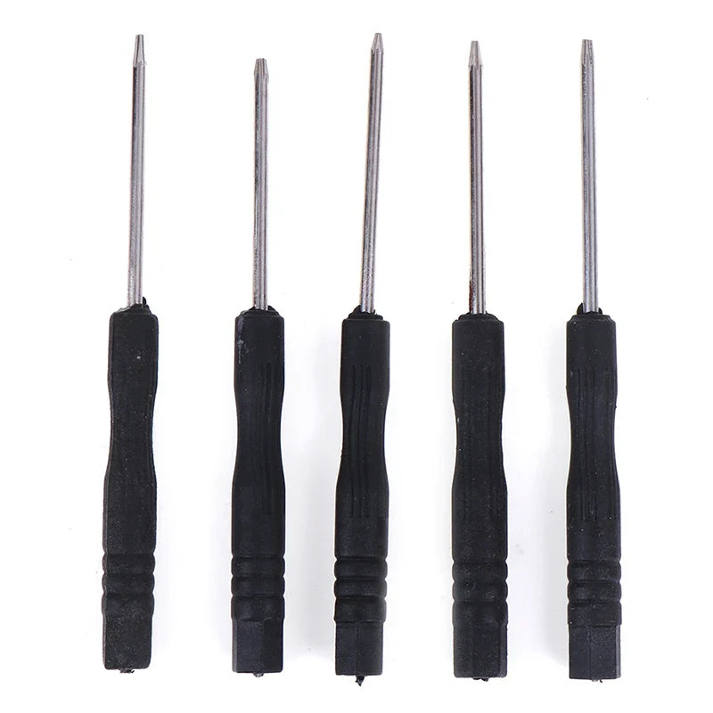 5Pcs Precision Torx Screwdriver Set T2 T3 T4 T5 T6 | Black Steel Mobile Phone Repair Kit