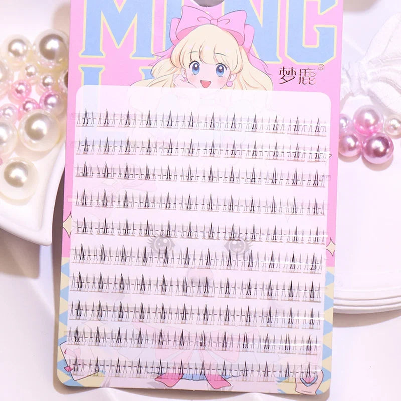 Menglu Natural Short Lower Lashes | Hand-Painted Style Fake Eyelashes