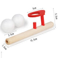 Wooden Balance Blowing Toys | Floating Blow Pipe Ball Game for Kids