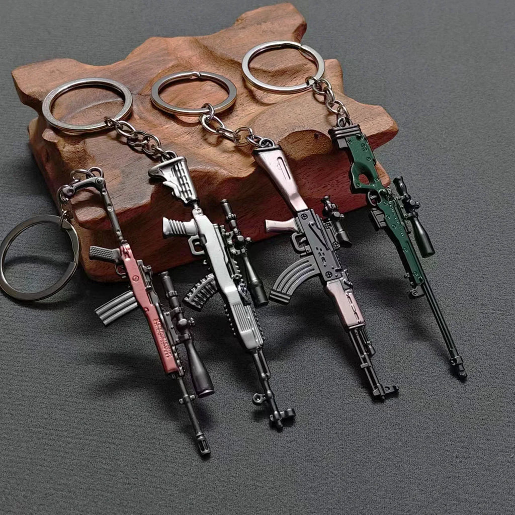 Mini Keychain Pendant 98k Alloy Gun Model | PUBG Battlefield Gift for Men