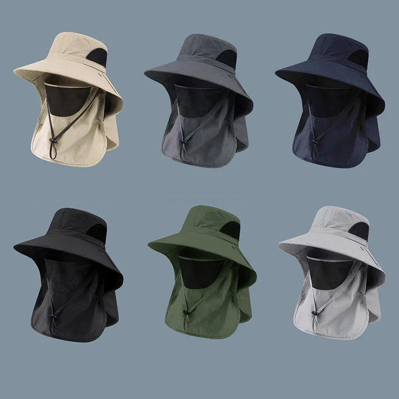 UV Protection Sun Hat | Outdoor Fishing and Hiking Cap with Neck Flap