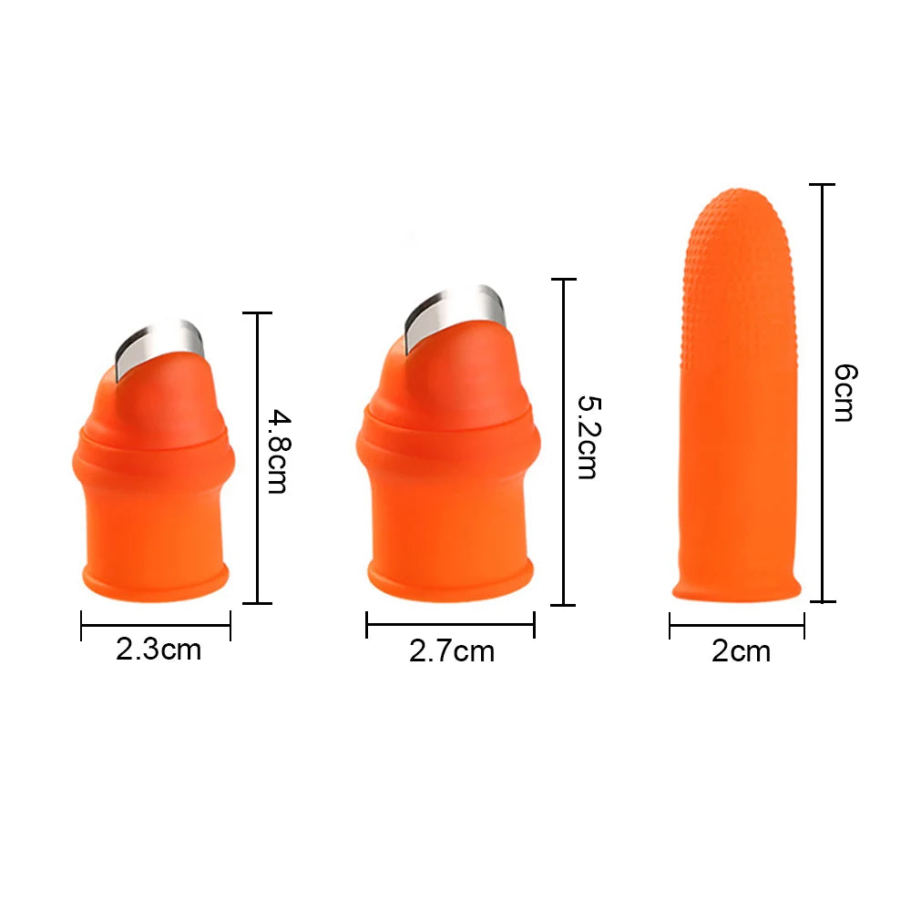 Silicone Finger Protector with Thumb Knife | Kitchen Safety Gadget Set