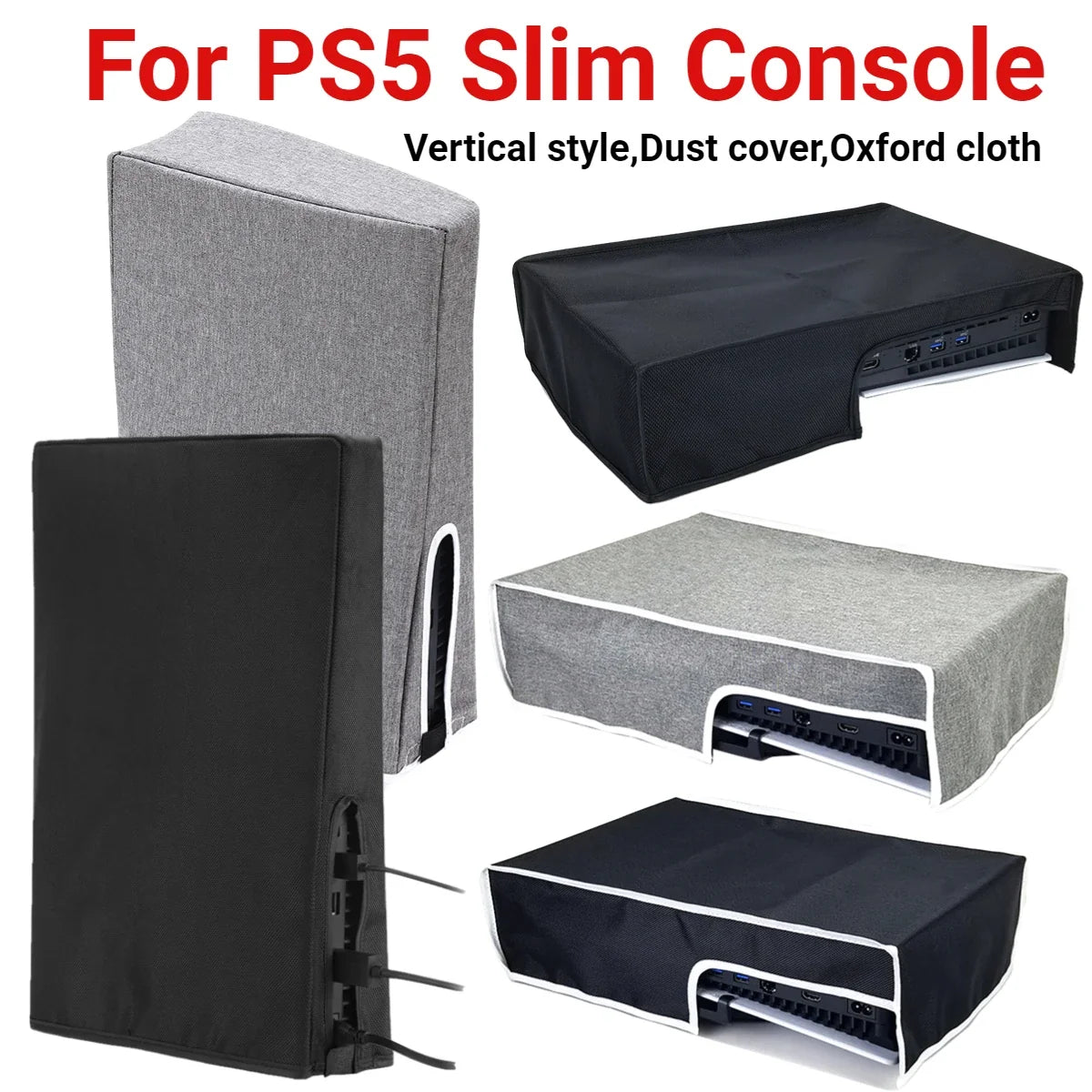 Dust Proof Cover for PS5 Slim | Washable Anti-Scratch Protector