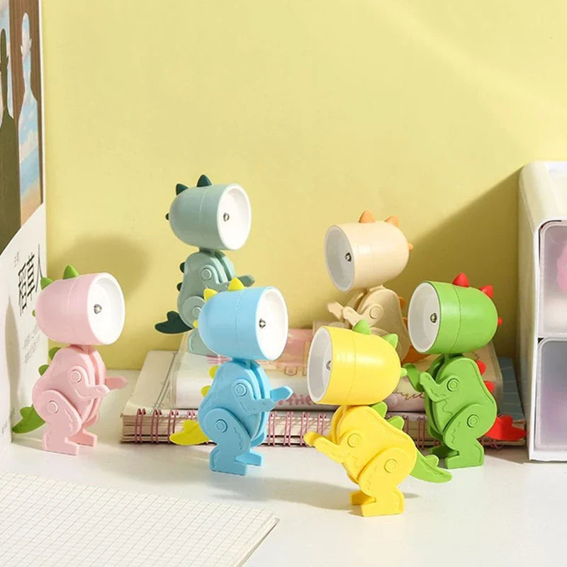 Mini Dinosaur Night Light | Battery-Powered Folding LED Lamp for Kids Bedroom