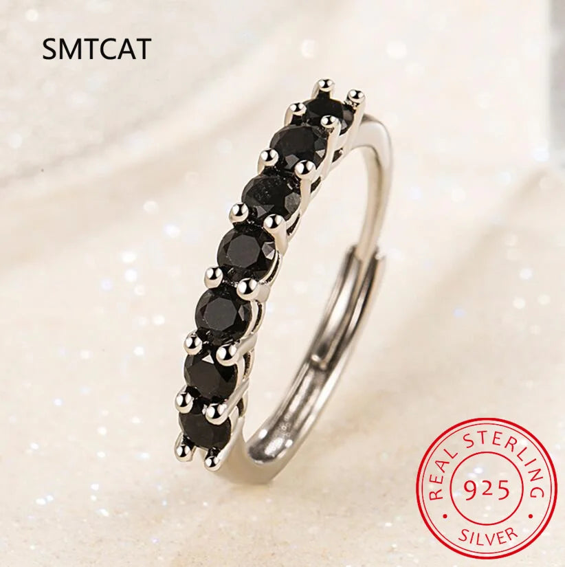 Moissanite Wedding Ring for Women | S925 Sterling Silver White Gold Plated Bridal Band