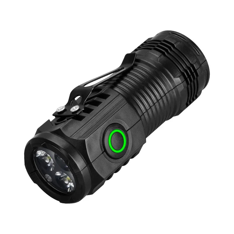 Ultra Bright Mini Torch 3LED Tactical Flashlight | USB Rechargeable Outdoor Light