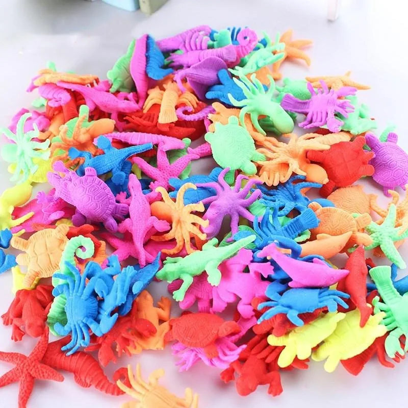 30PCS Water Expanding Sea Creature Toys | Mixed Magic Grow Capsules