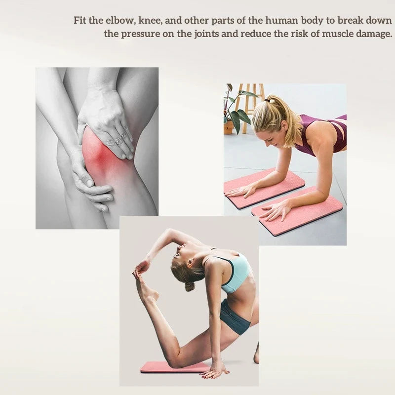 2Pcs Yoga Knee Pad Cushion | Soft TPE Support for Balance and Exercise