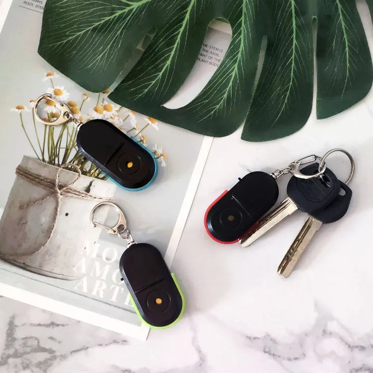 Smart Wireless Anti-Lost Key Finder | Whistle Activated Alarm with LED Light