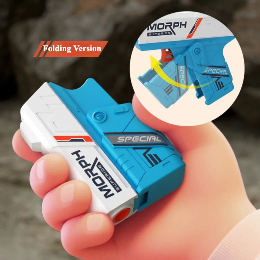 Mini Shell Soft Bullet Launcher Toy Gun | Manual Loading Stress Relief Toy for Outdoor Fun