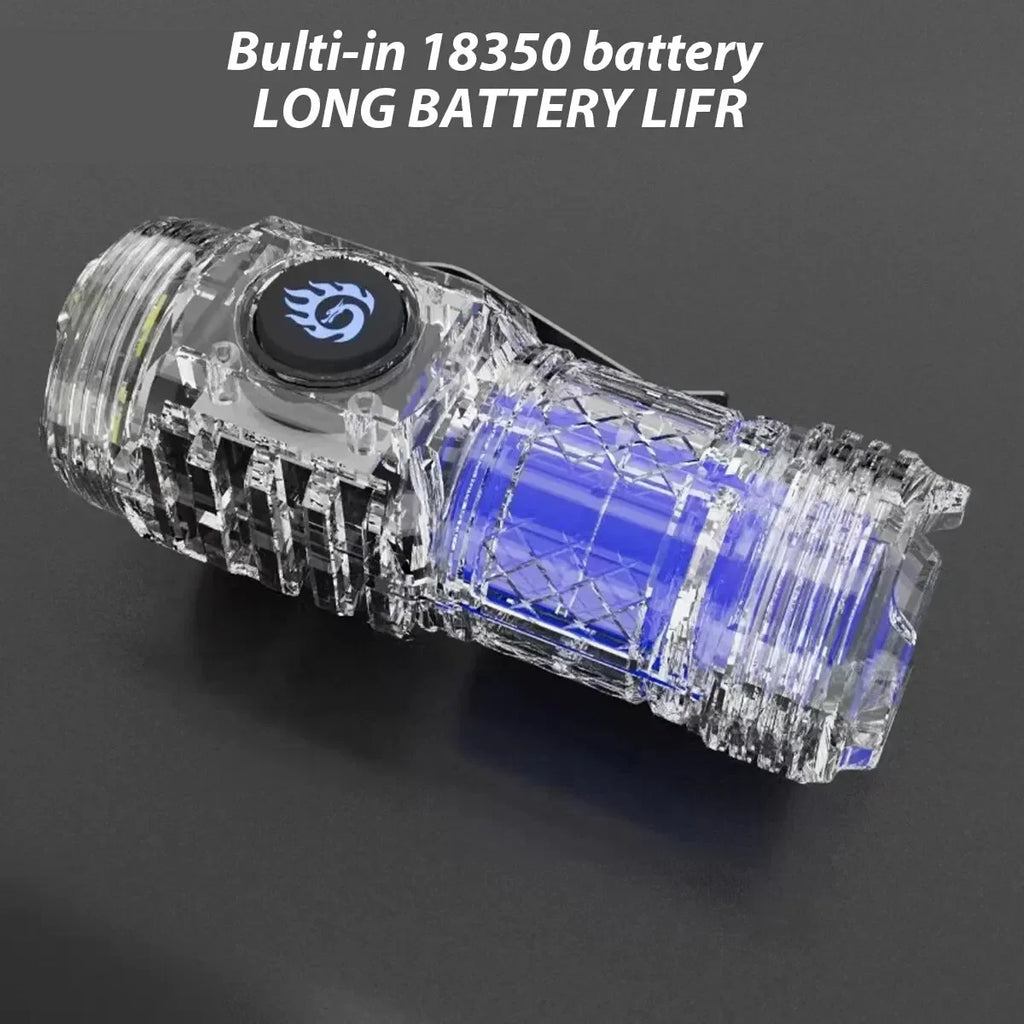 Portable High Brightness 3 LED Flashlight | Type-C Rechargeable Mini Outdoor Light