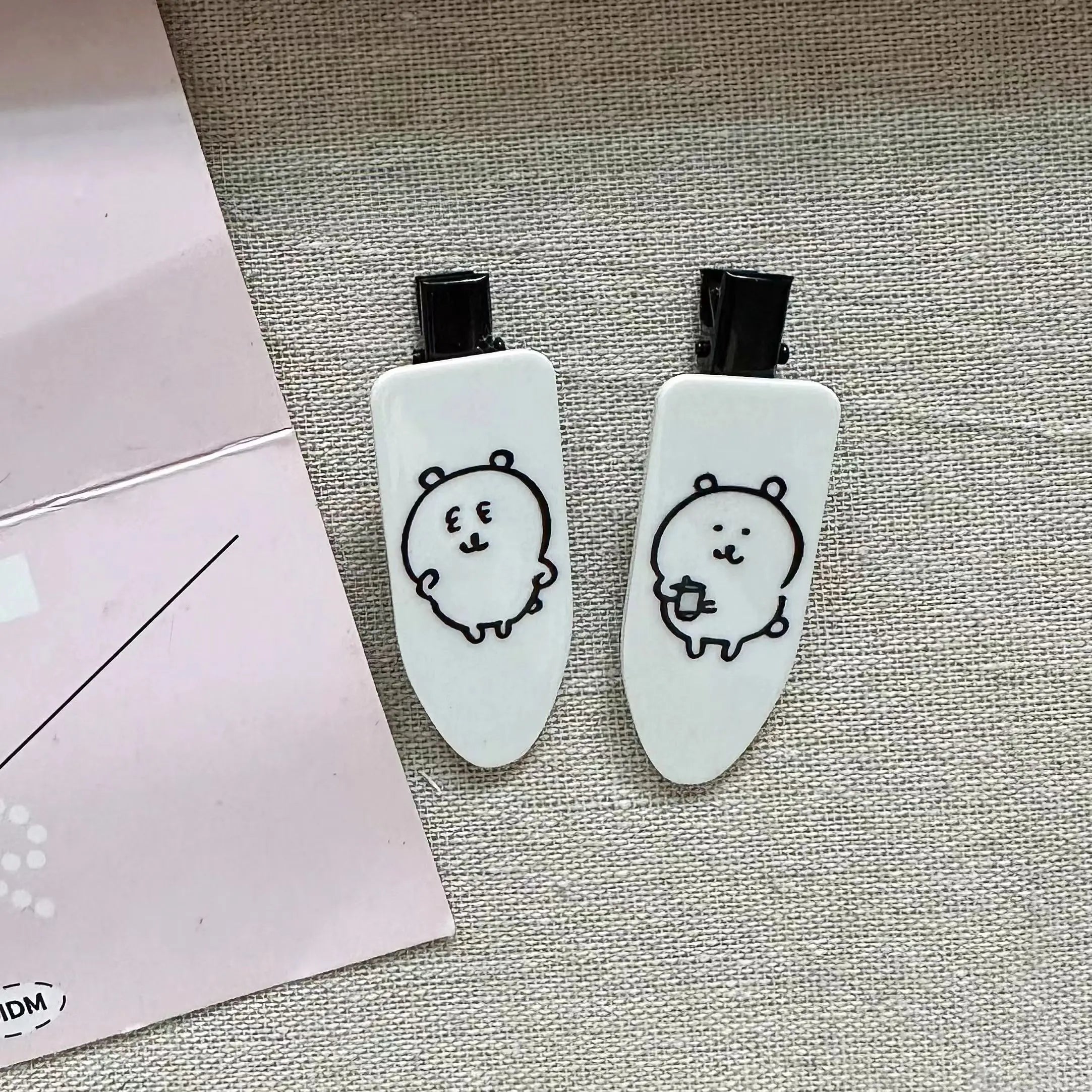 Cute Heart Bear Duckbill Hair Clip | Seamless Bangs Clip for Girls