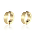Stainless Steel Cuff Earrings for Men | Non Piercing Clip On Hoop Set