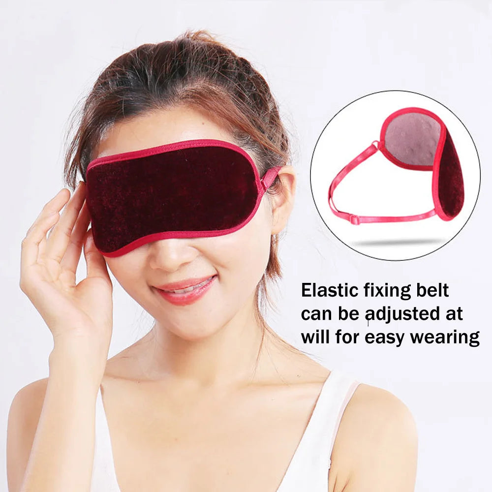 Tourmaline Magnetic Sleep Eye Mask | Far Infrared Eye Massager for Fatigue Relief