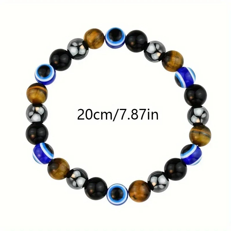 Stone Symbolic Tiger's Eye Bracelet | Unisex Wealth & Confidence Jewelry