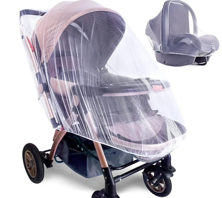 Full Face Baby Stroller Mosquito Net | Breathable Insect Proof Dust Cover